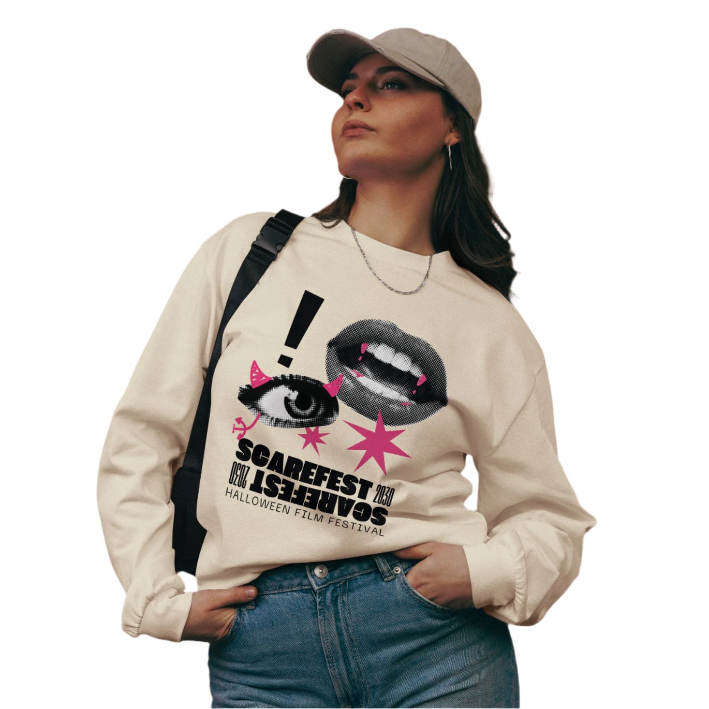 Smooches Premium heavyweight long sleeve shirt (lifestyle) — bodycon dress for Black women — Pink Butter