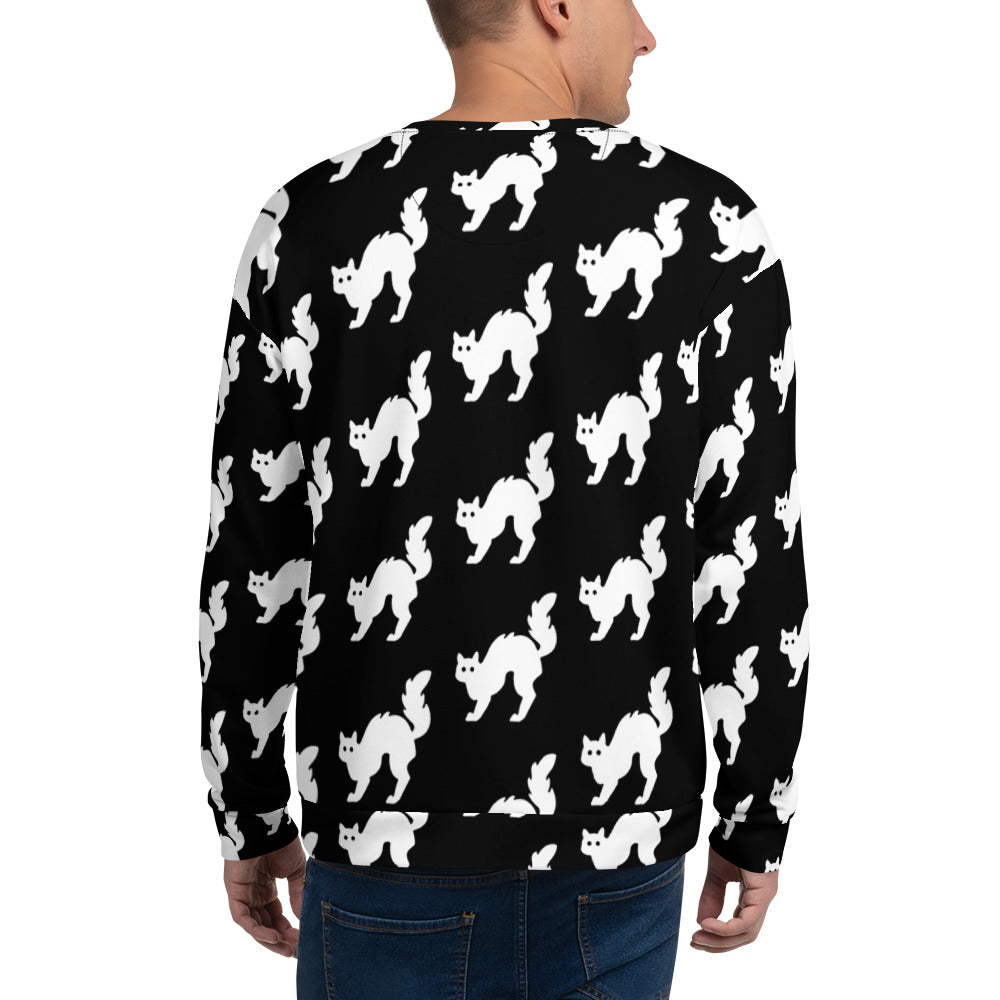 halloween Unisex Sweatshirt (side) — activewear for Black women — Pink Butter