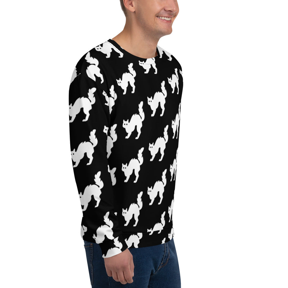halloween Unisex Sweatshirt (flat) — activewear for Black women — Pink Butter
