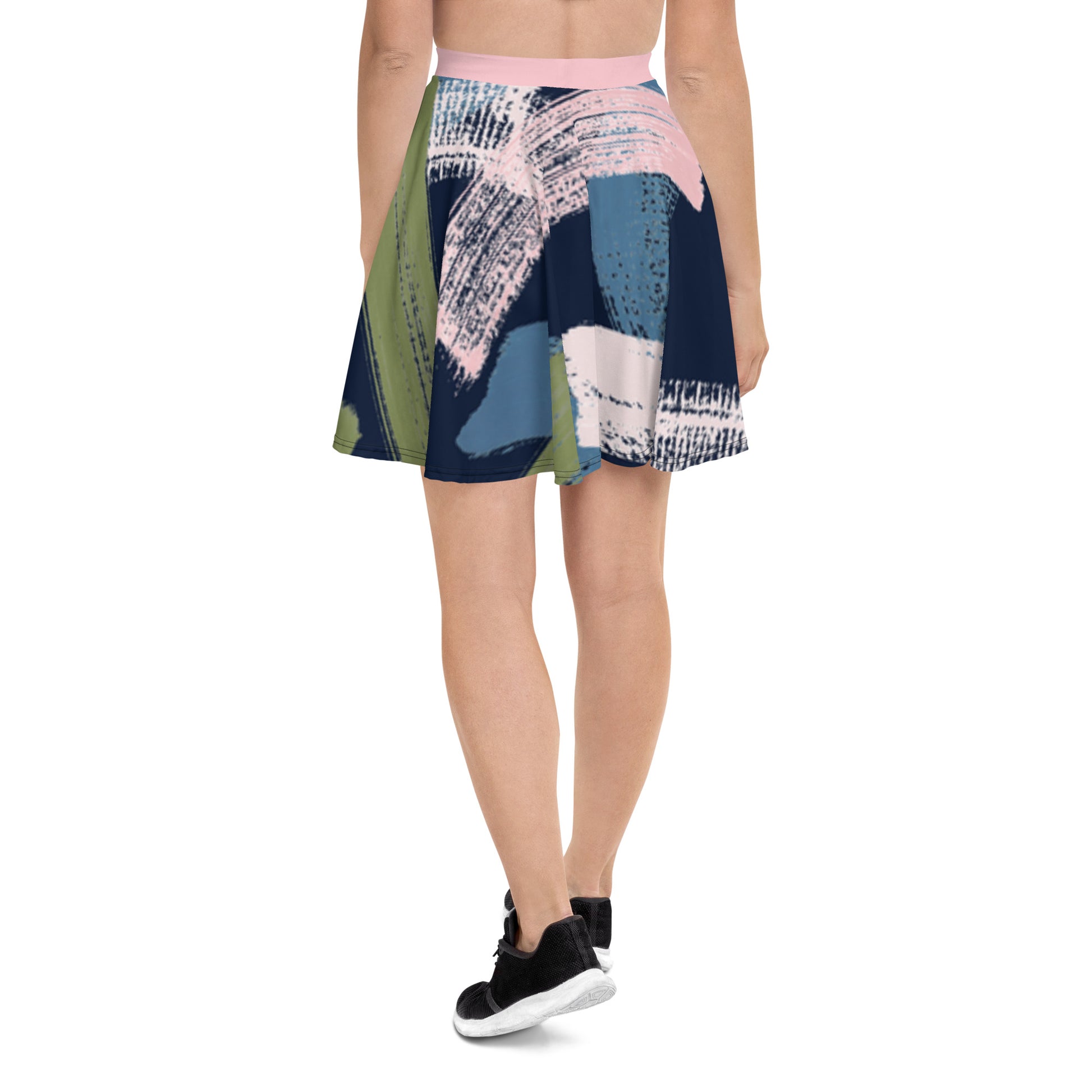 Pink Skater Skirt (back) — activewear for Black women — Pink Butter