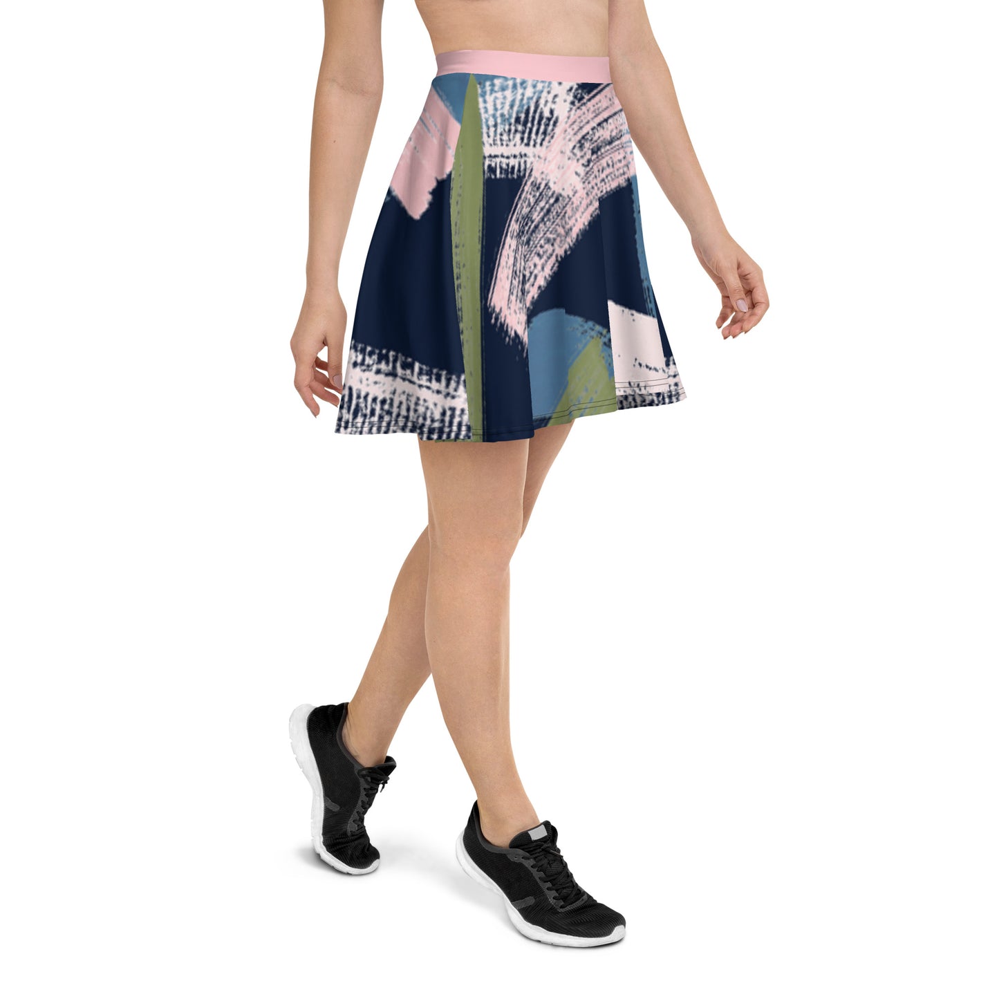Pink Skater Skirt (detail) — activewear for Black women — Pink Butter