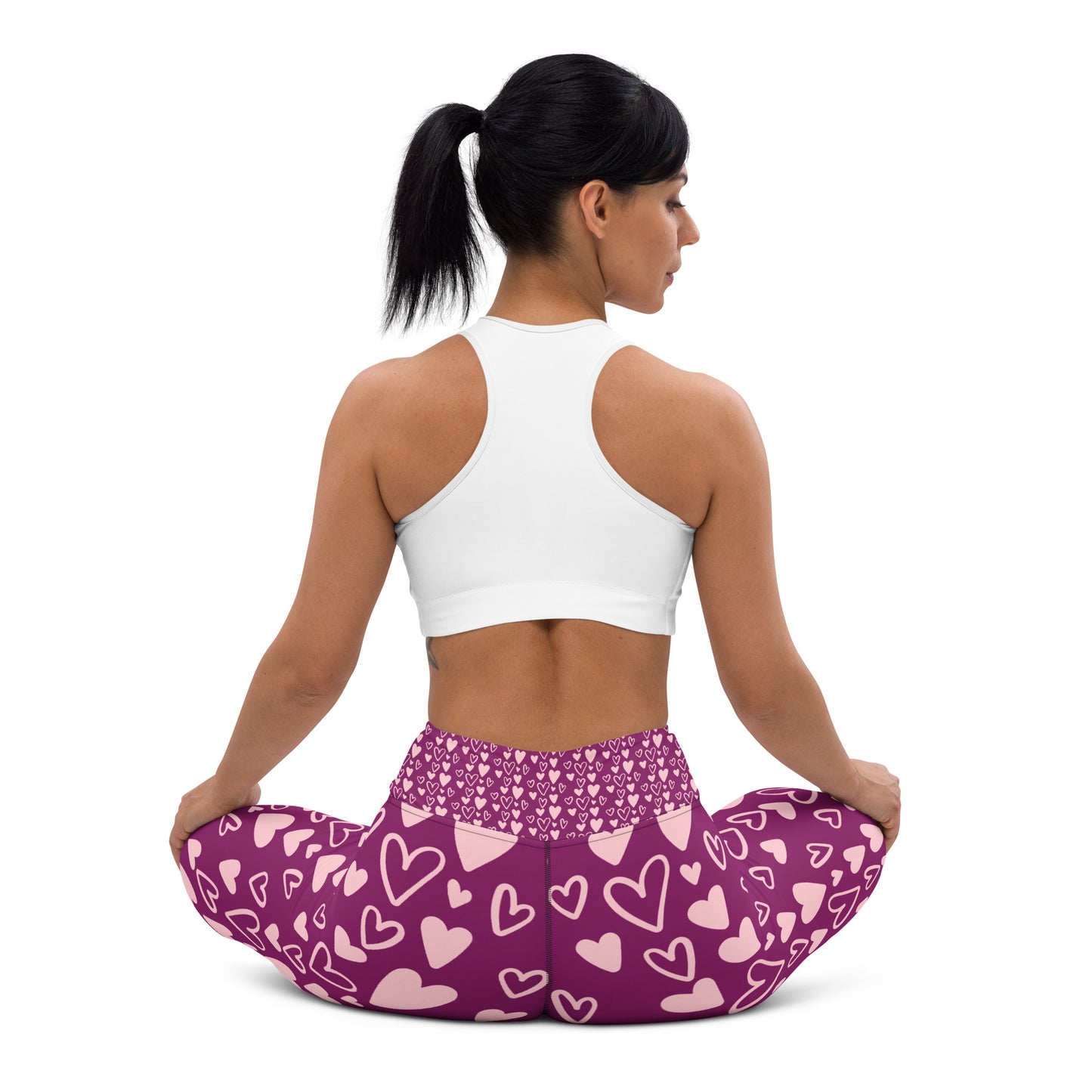 Yoga Leggings (side) — activewear for Black women — Pink Butter