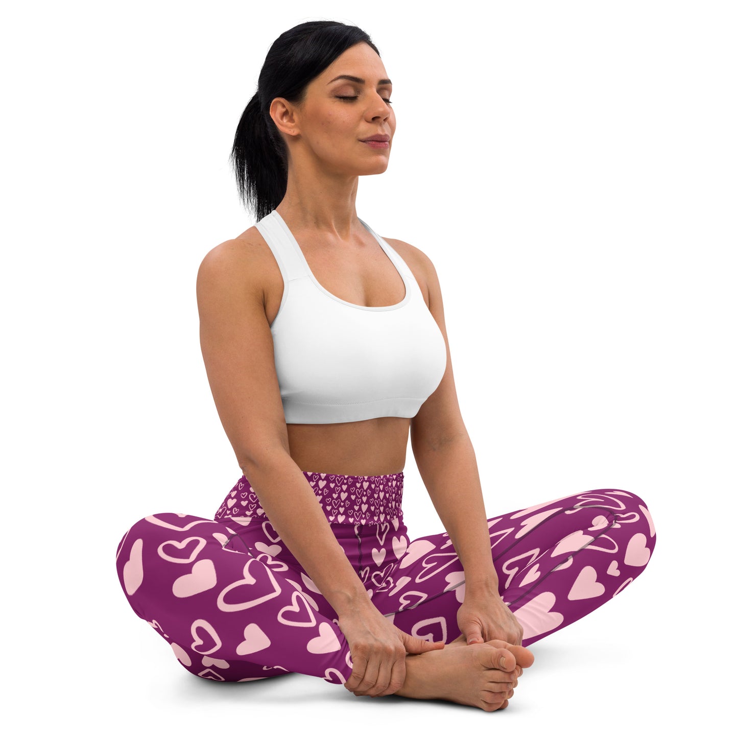 Yoga Leggings (back) — activewear for Black women — Pink Butter